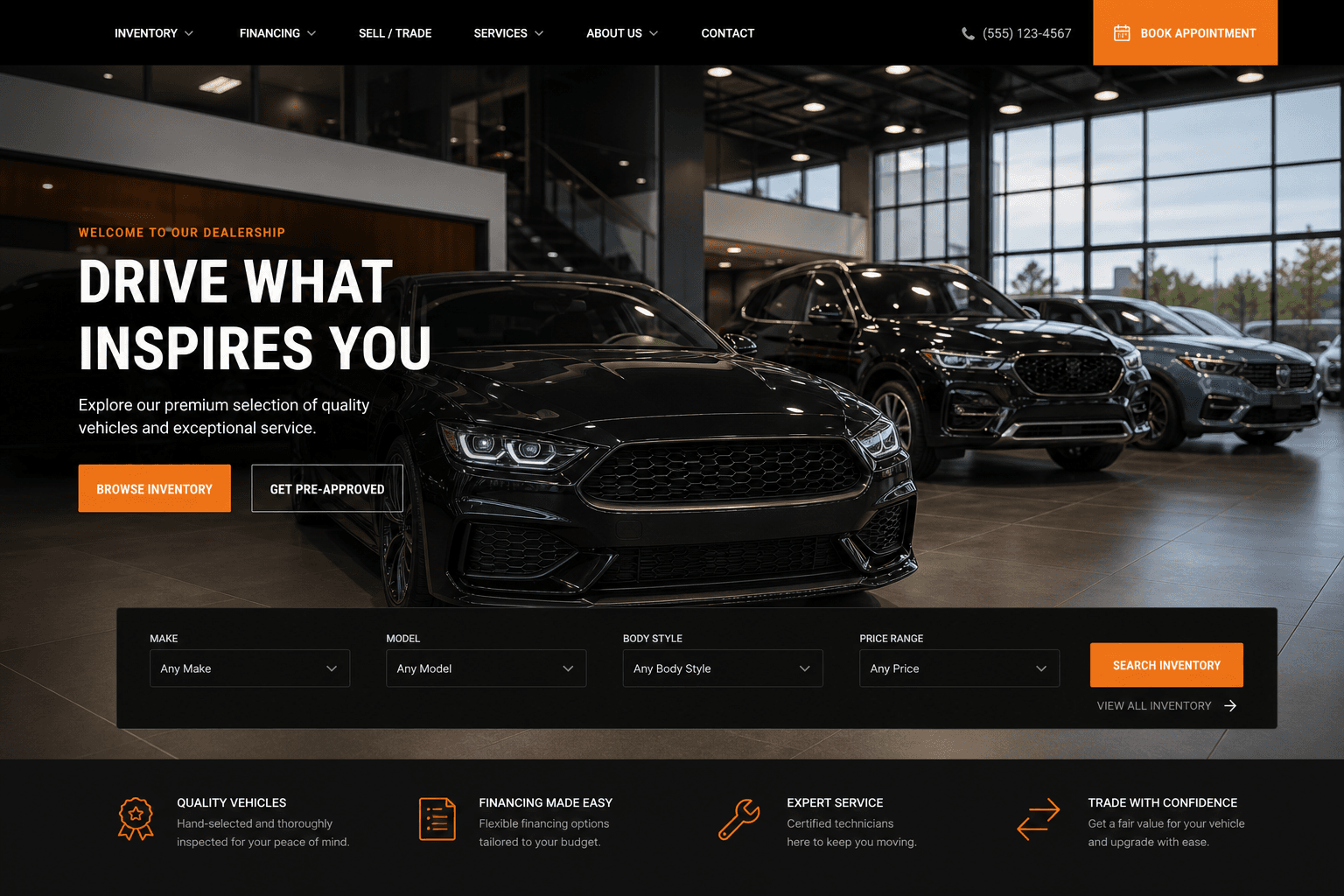 Landscape Legends, Construction website direction